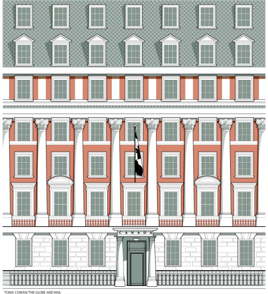 Macdonald-House. Canada puts Canadian High Commission office up for sale. copyright Globe and Mail